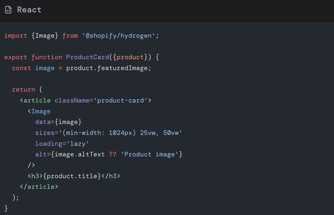 Basic product image example