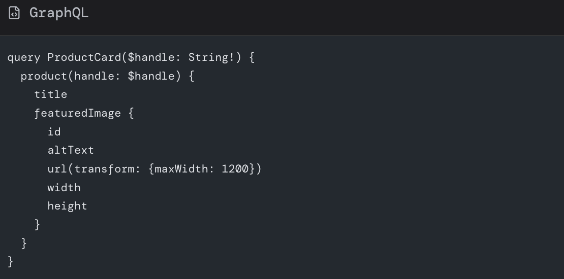 Fetch exactly what you need