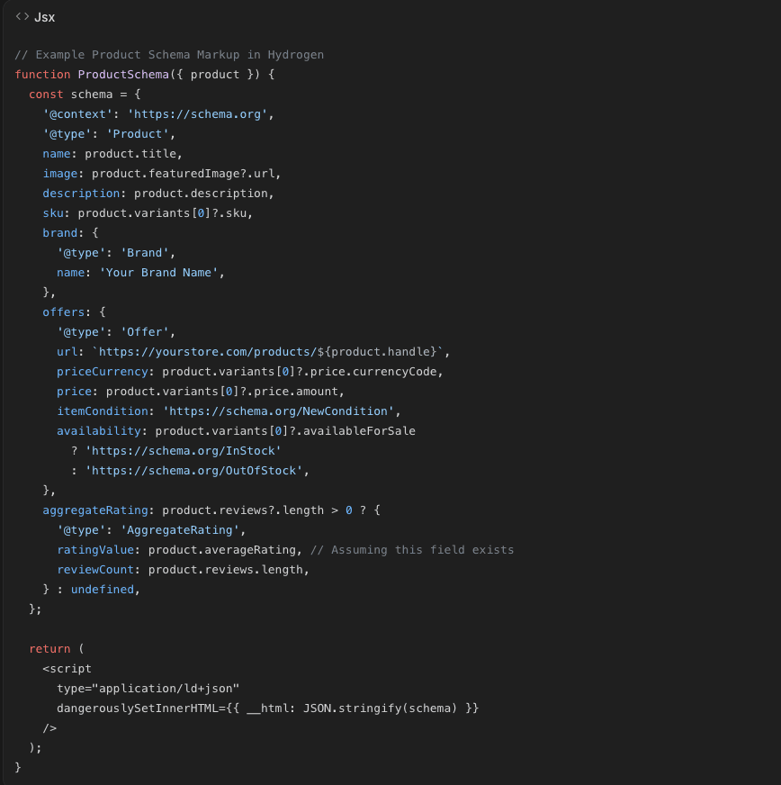 Implement Structured Data (Schema Markup)