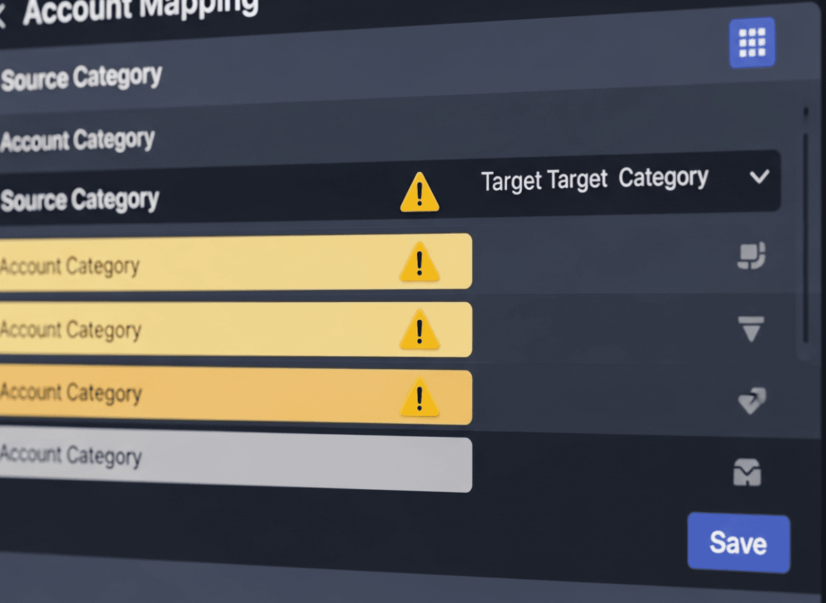 Incorrect Account Mapping