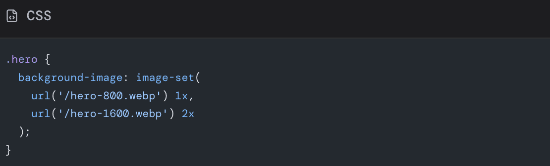 Use CSS backgrounds sparingly