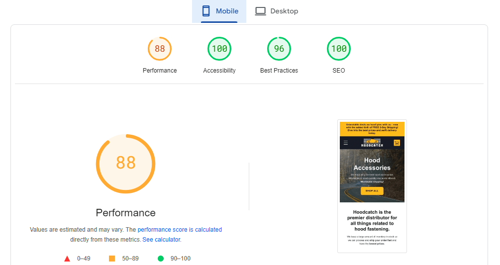 mobile-performance-score