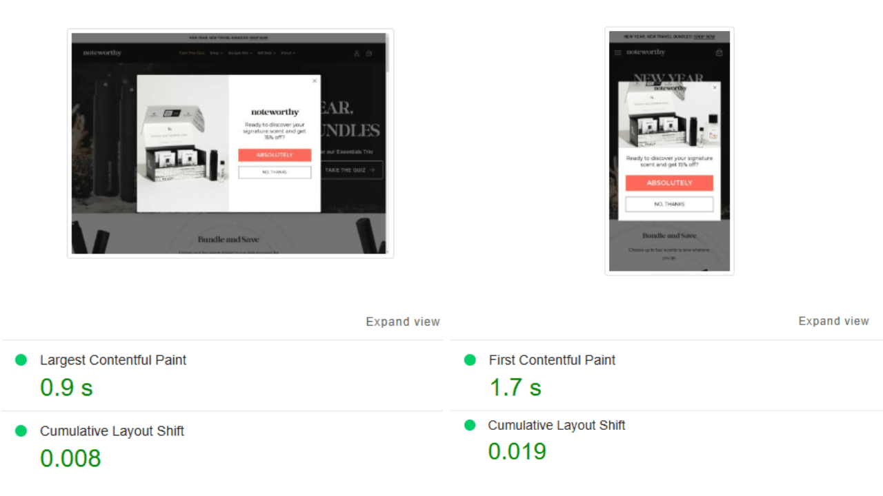 noteworthy-page-performance
