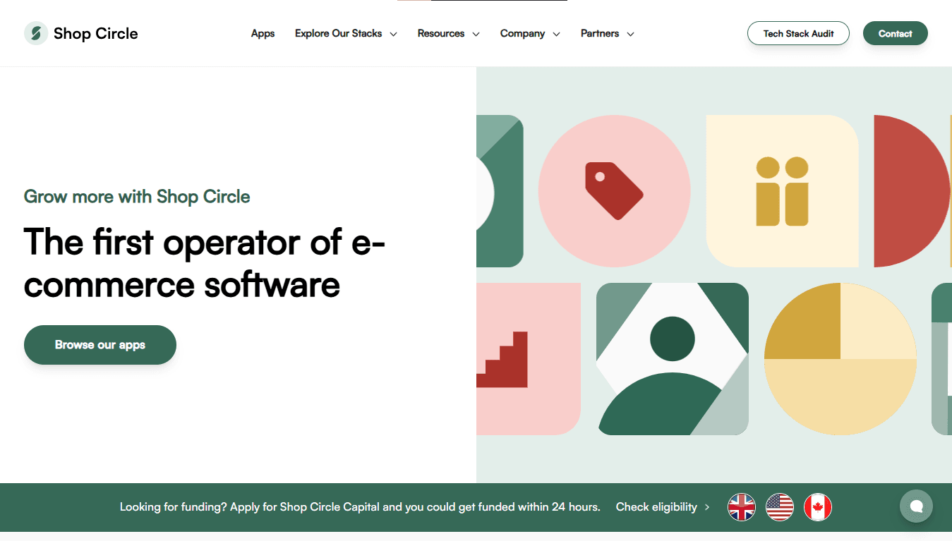 Shop Circle homepage